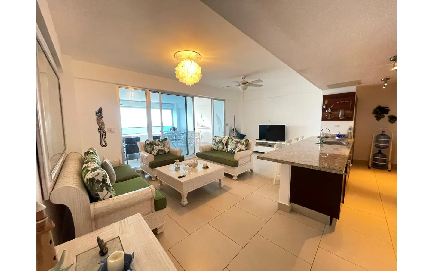 ID , Las Olas, Two Bedroom Apartment For Sale In Juan Dolio With Terrace ()