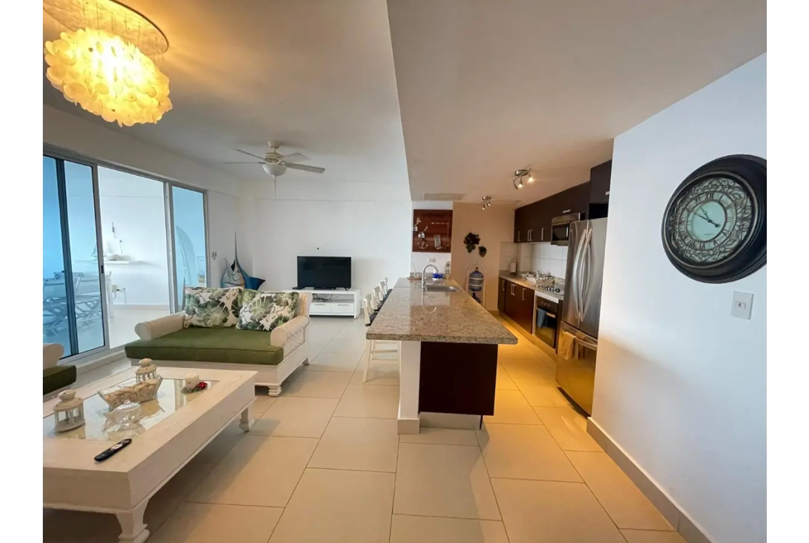 ID , Las Olas, Two Bedroom Apartment For Sale In Juan Dolio With Terrace ()