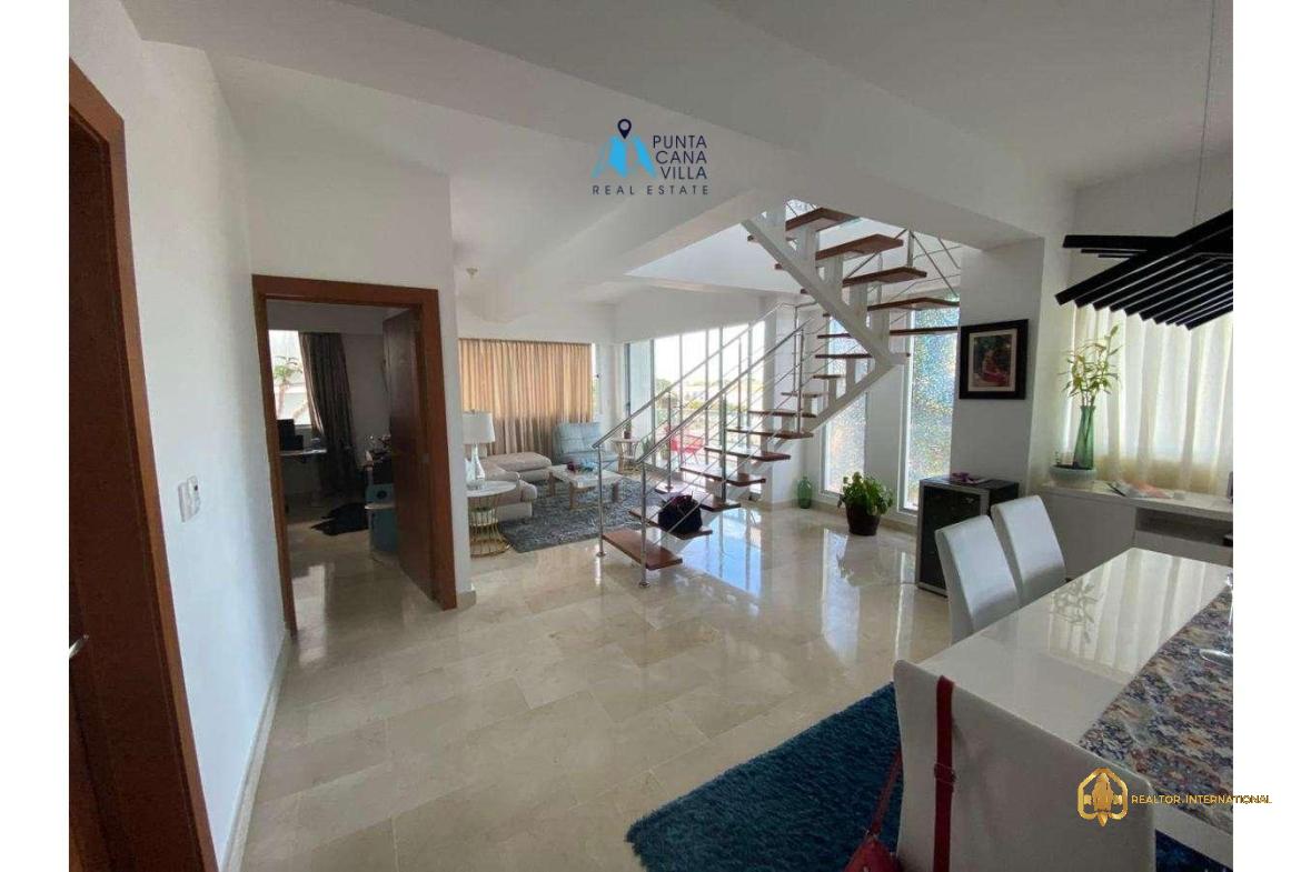 Three bedroom furnished penthouse for sale in Punta Cana Village