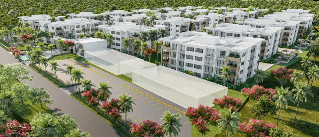 ID Garden City One Bedroom Apartment for Sale in Bavaro, Punta Cana with Private Green Space ()