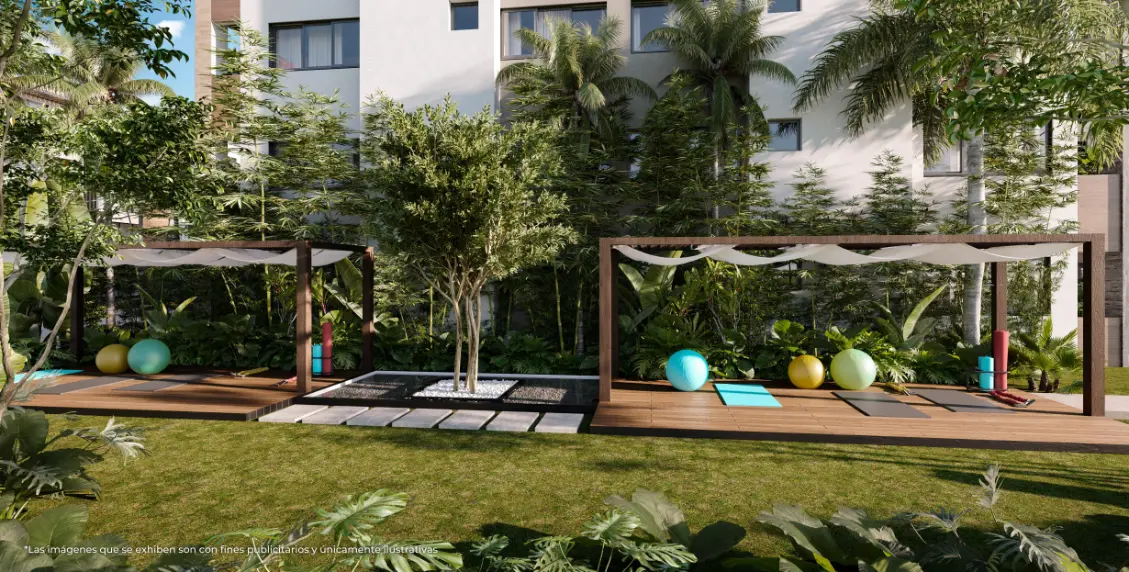 ID Garden City One Bedroom Apartment for Sale in Bavaro, Punta Cana with Private Green Space ()