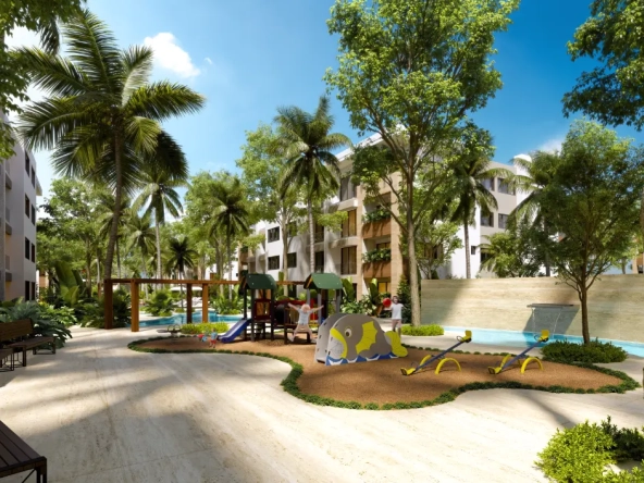 ID Two Bedroom Apartment for Sale in Garden City, Bávaro, Punta Cana – Featuring a Lobby ()