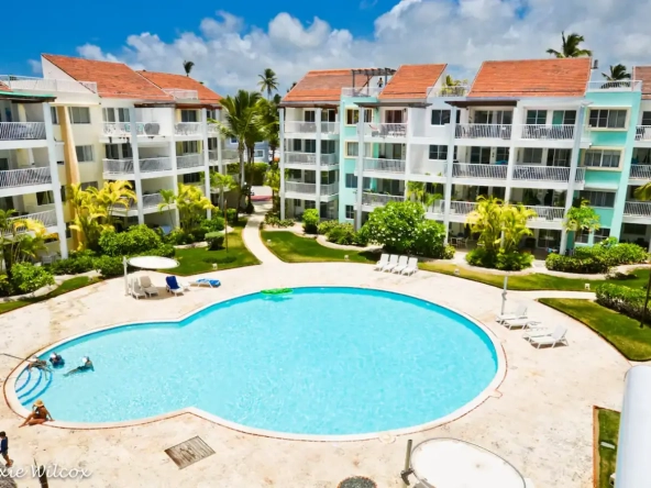 Beachfront Two-Bedroom Condo for Sale in Playa Turquesa, Punta Cana