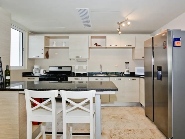 ID Beachfront Two Bedroom Condo for Sale in Playa Turquesa, Punta Cana ()