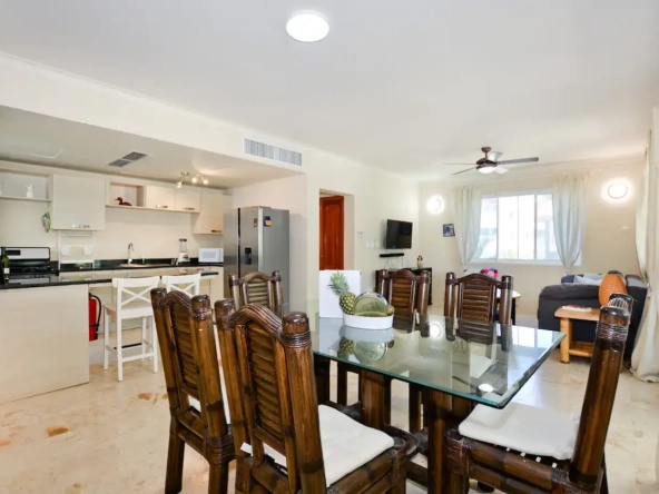 ID Beachfront Two Bedroom Condo for Sale in Playa Turquesa, Punta Cana ()