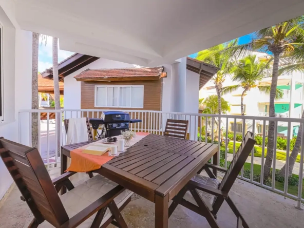 ID Beachfront Two Bedroom Condo for Sale in Playa Turquesa, Punta Cana ()
