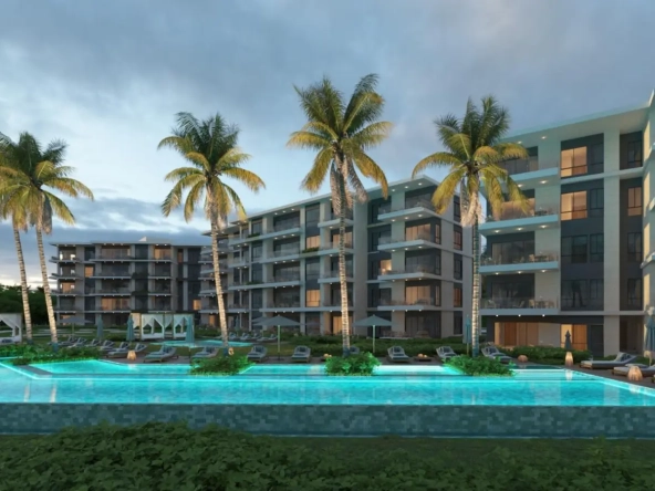 One-Bedroom Garden View Condo for Sale at Solea Palms, Zabela Beach, Punta Cana