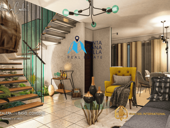 Stylish Three Bedroom Townhouse for Sale in Los Corales , Bávaro ()