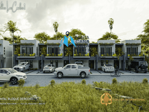 Stylish Three-Bedroom Townhouse for Sale in Los Corales 2, Bávaro