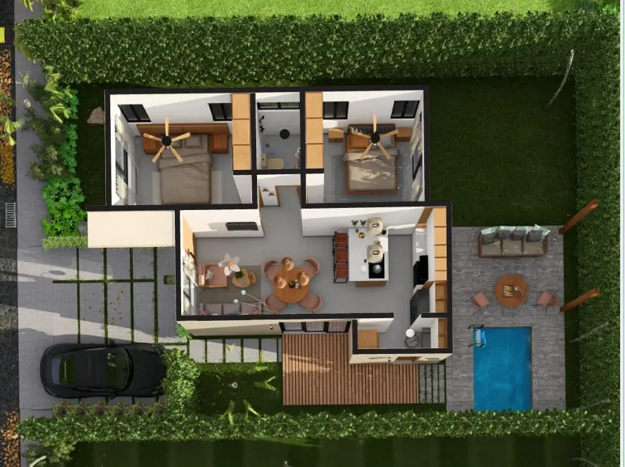 ID B, Punta Cana BR Villa in Alta Vista for Sale ()
