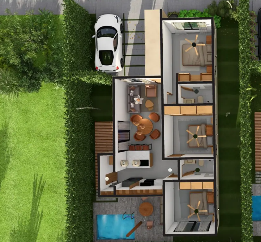 ID B, Sole Mio Bedroom Villa for Sale in Punta Cana’s Alta Vista ()