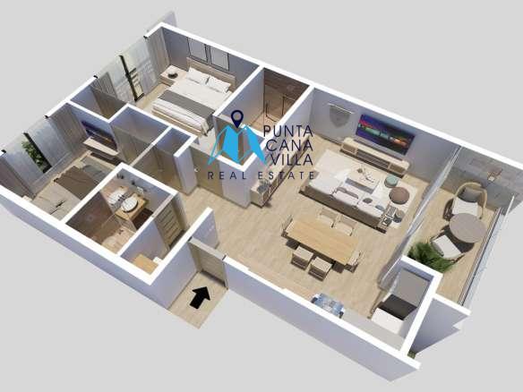 Vista Cana Two Bedroom Apartment for Sale – Cittanova Garden Suites ()
