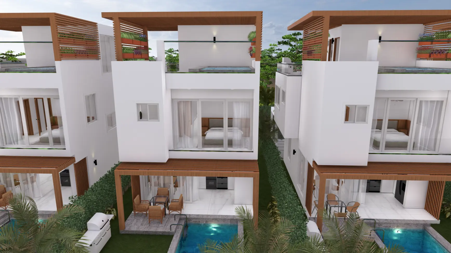 ID , Palm Oasis Gardens Bedroom Villa with Beach Shuttle in White Sands, Punta Cana ()