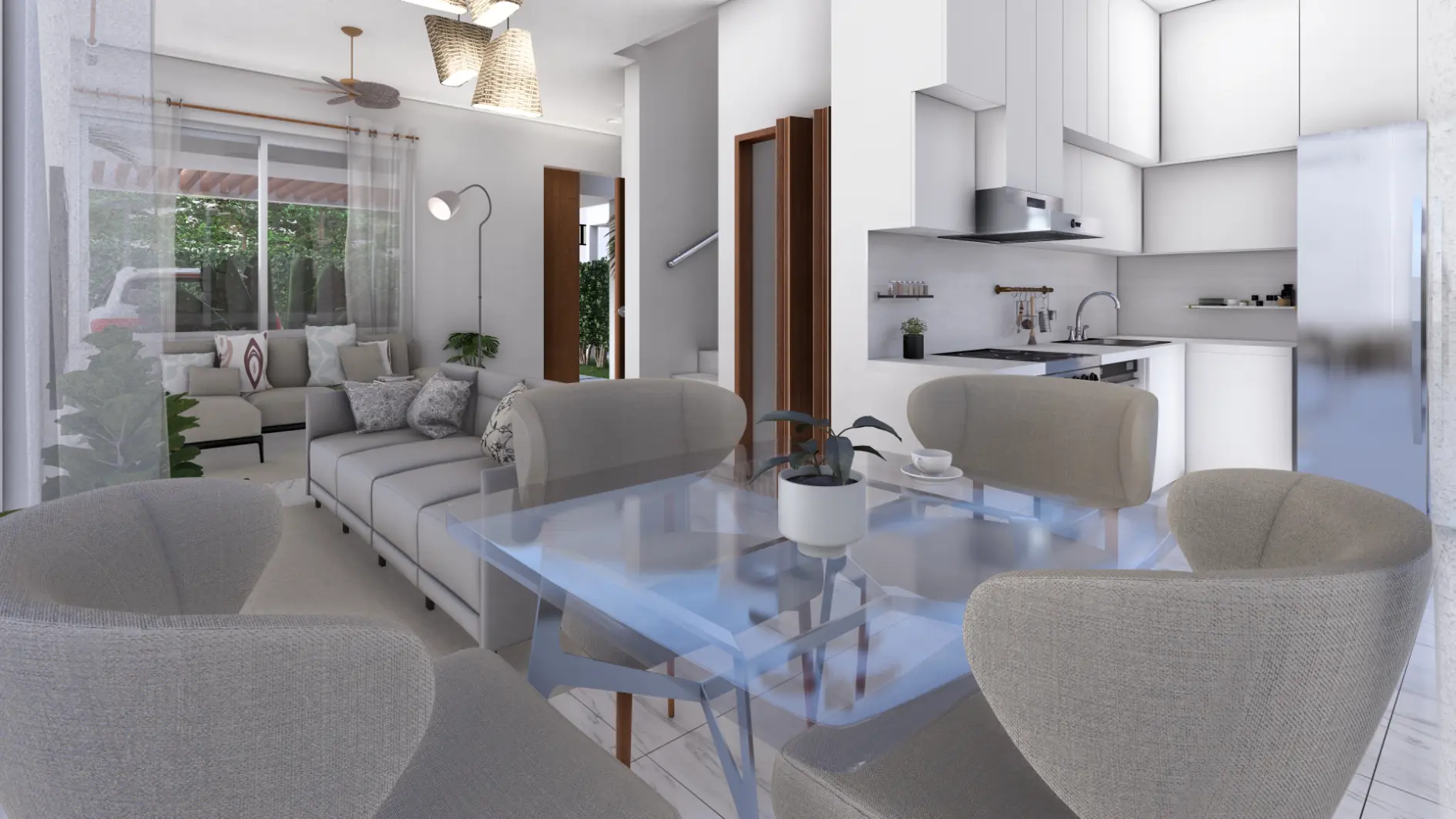 ID , Palm Oasis Gardens Bedroom Villa with Beach Shuttle in White Sands, Punta Cana ()