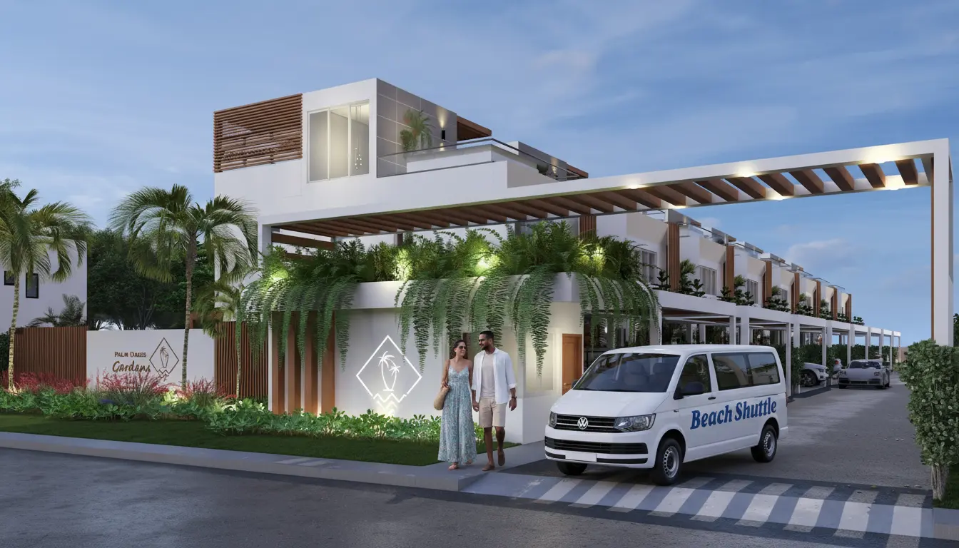ID , Palm Oasis Gardens Bedroom Villa with Beach Shuttle in White Sands, Punta Cana ()
