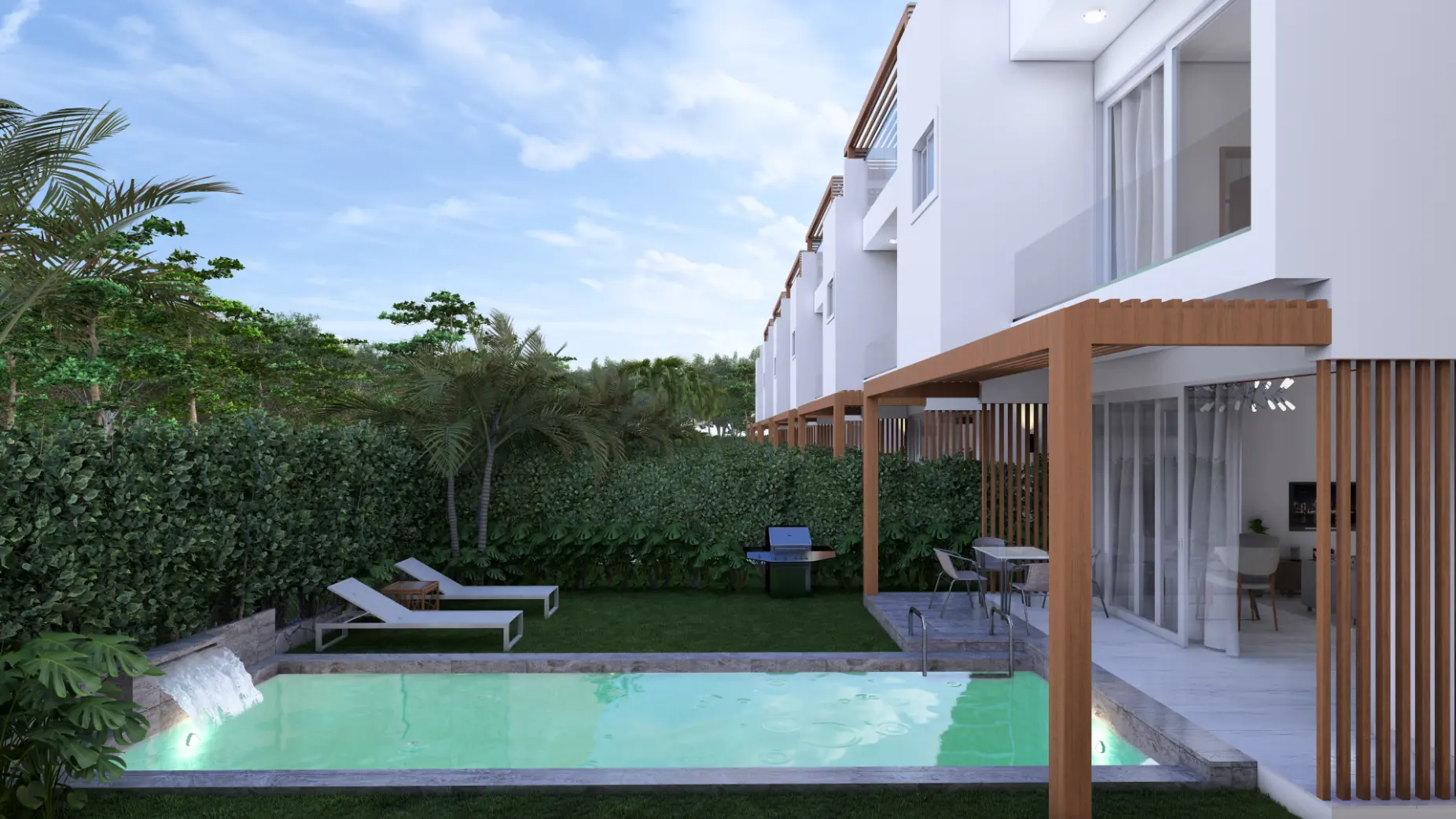 ID , Palm Oasis Gardens Bedroom Villa with Beach Shuttle in White Sands, Punta Cana ()