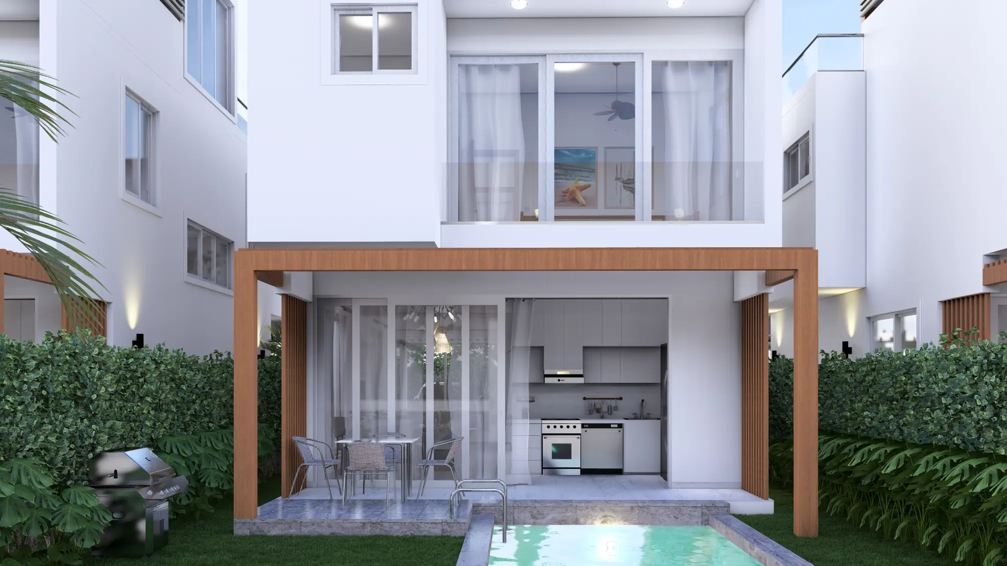 ID , Palm Oasis Gardens Bedroom Villa with Beach Shuttle in White Sands, Punta Cana ()