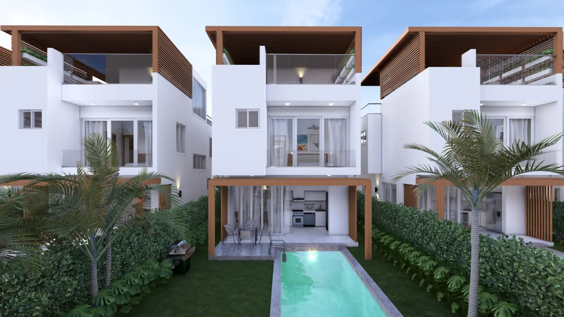 ID , Palm Oasis Gardens Bedroom Villa with Beach Shuttle in White Sands, Punta Cana ()