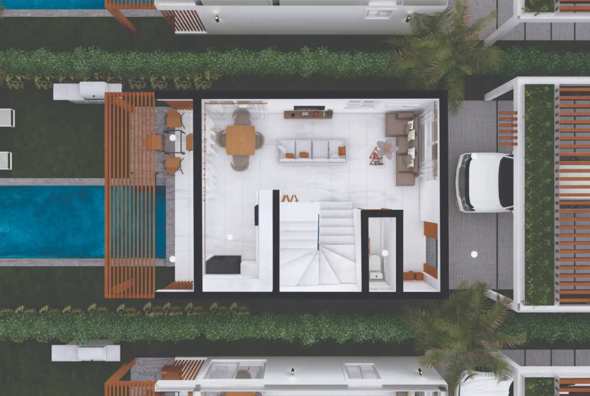 ID , Palm Oasis Gardens Bedroom Villa with Beach Shuttle in White Sands, Punta Cana ()