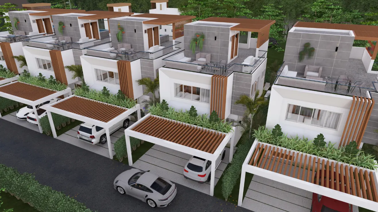 ID , Palm Oasis Gardens Bedroom Villa with Beach Shuttle in White Sands, Punta Cana ()