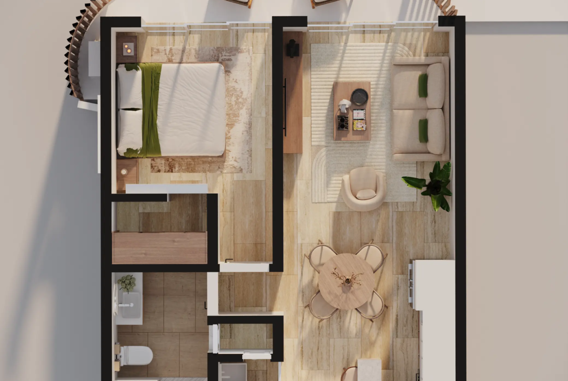 ID , Botanico by Avalon – One Bedroom Condo for Sale in Bávaro ()