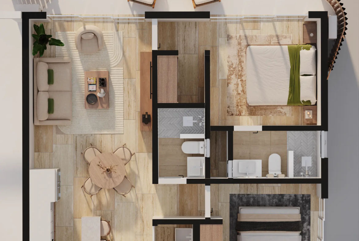 ID , Botanico by Avalon – Two Bedroom Condo for Sale in Bávaro ()