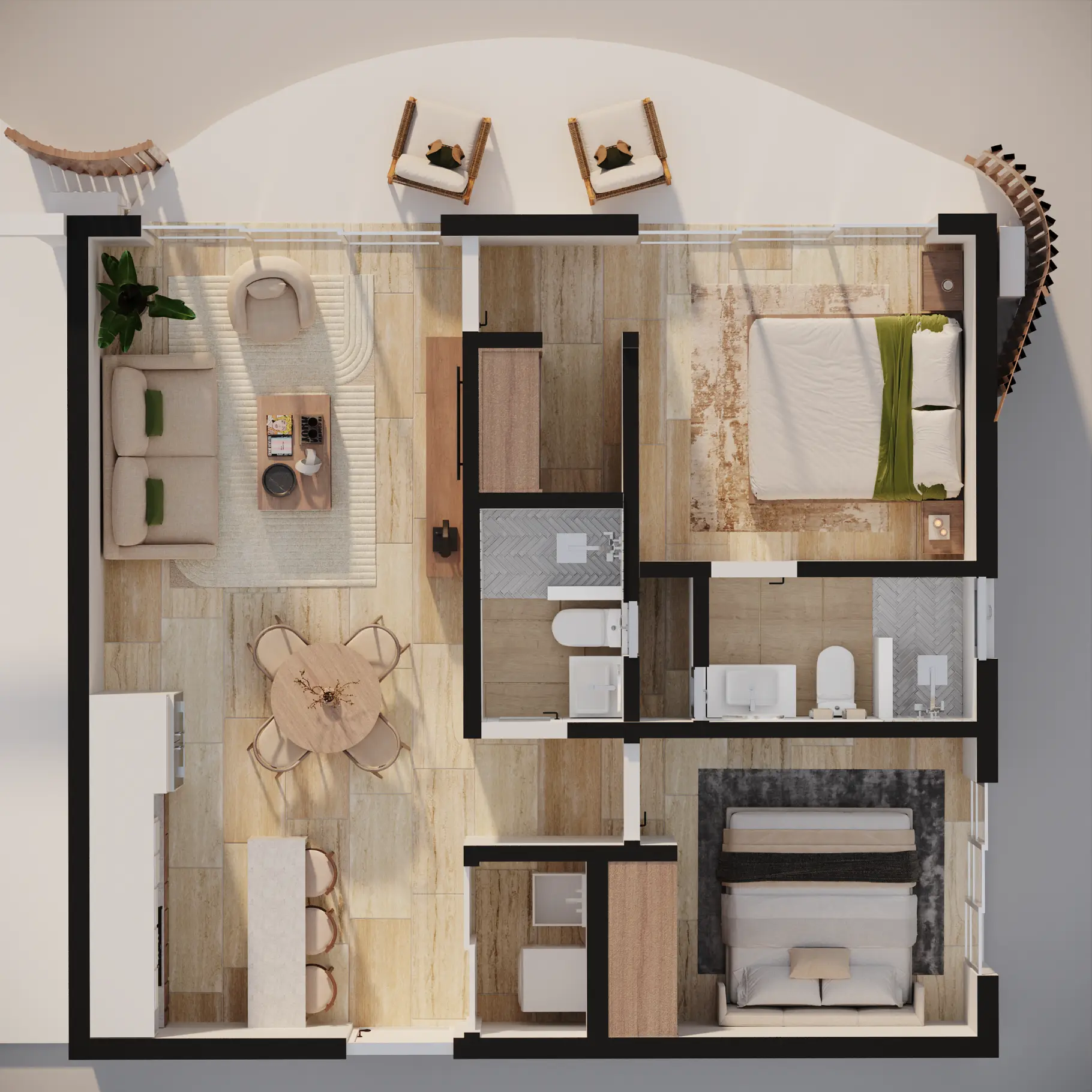 ID , Botanico by Avalon – Two Bedroom Condo for Sale in Bávaro ()