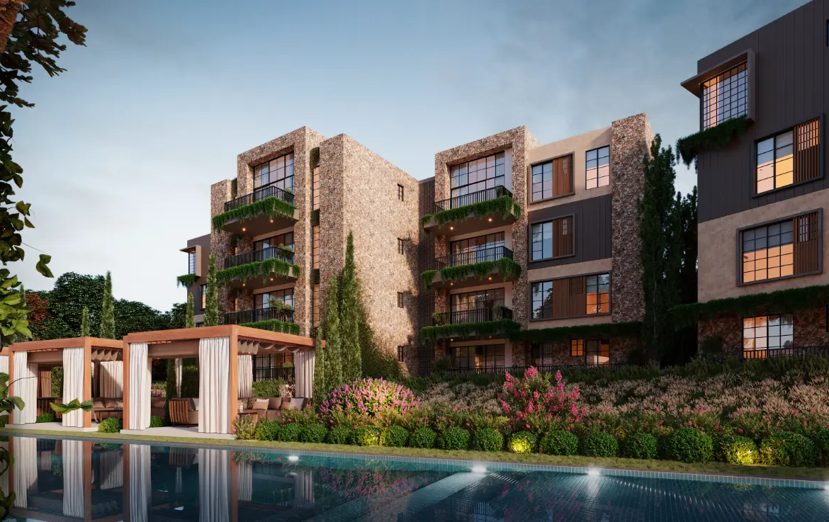 ID , Modern Bedroom Condo with Large Terrace for Sale in Monterezzo, Vista Cana – Punta Cana ()