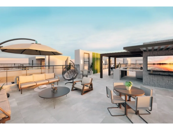 ID Contemporary Bedroom Condo for Sale at Por Do Sol Residences, Vista Cana, Punta Cana ()
