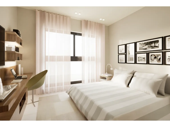 ID Contemporary Bedroom Condo for Sale at Por Do Sol Residences, Vista Cana, Punta Cana ()