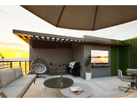 ID Sleek Bedroom Por Do Sol Residences Apartment for Sale in Vista Cana, Punta Cana ()