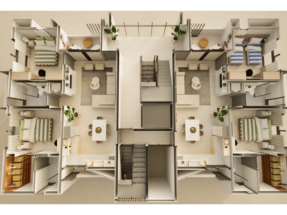 ID Sleek Bedroom Por Do Sol Residences Apartment for Sale in Vista Cana, Punta Cana ()