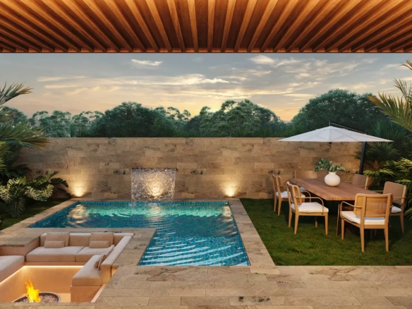 ID Modern Bedroom Villa for Sale in Punta Cana’s Central Town – Private Patio and Premium Design ()