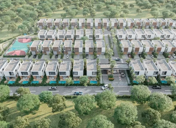 ID Modern Bedroom Villa for Sale in Punta Cana’s Central Town – Private Patio and Premium Design ()