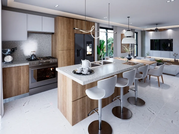 ID Modern Bedroom Villa for Sale in Punta Cana’s Central Town – Private Patio and Premium Design ()