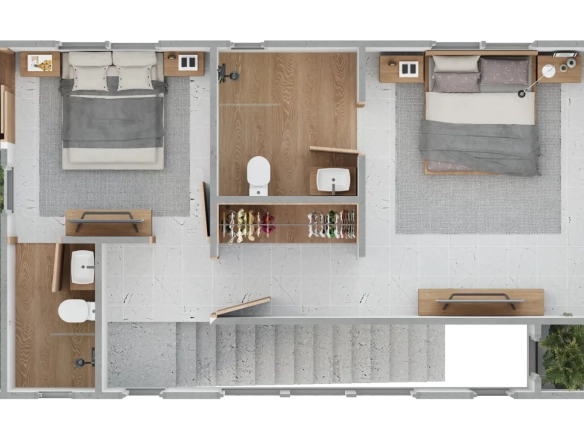 ID Modern Bedroom Villa for Sale in Punta Cana’s Central Town – Private Patio and Premium Design ()