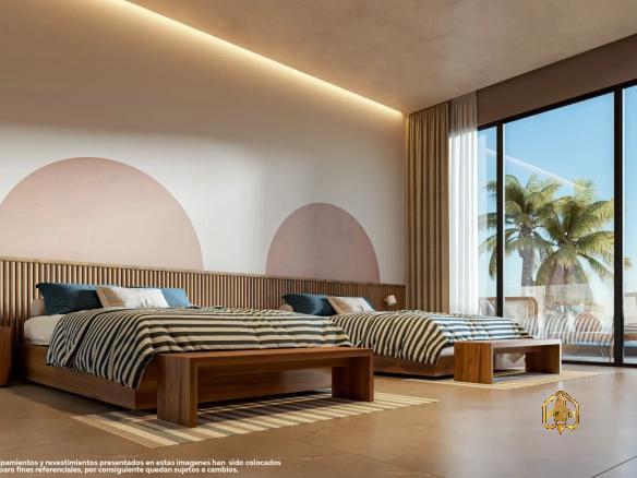 ID Blue Luxury Residences – Elegant Bedroom Apartment with Marina Views and Private Dock in Cap Cana ()