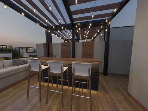 Modern Bedroom Villa for Sale in Vista Cana with Rooftop ()