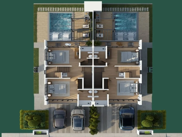 Modern Bedroom Villa for Sale in Vista Cana with Rooftop ()