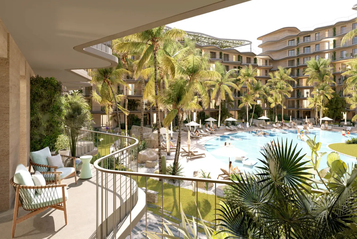 ID , Luxury Beachfront Condo Macao Beach Punta Cana Bed For Sale ()