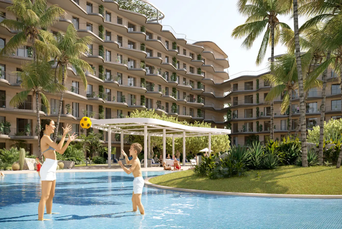 ID , Luxury Beachfront Condo Macao Beach Punta Cana Bed For Sale ()