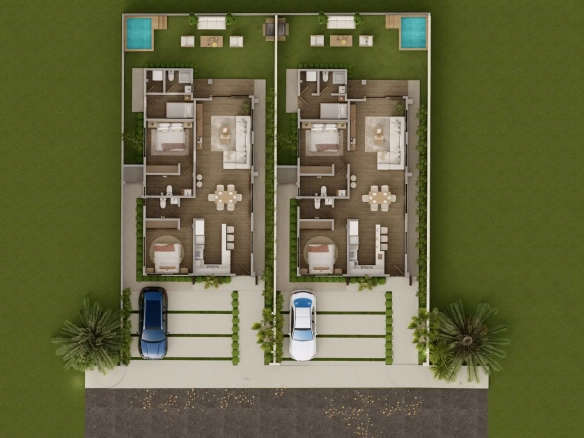 ID BR Villa for Sale in Bavaro Punta Cana Private Patio and Pool ()