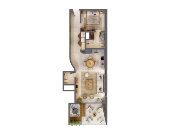 ID Cap Cana Chic Bedroom Apartment with Lake Views ()