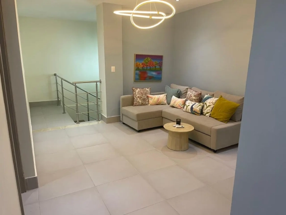 ID BR Villa for Sale in East Village Punta Cana Backyard ()