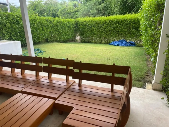 ID BR Villa for Sale in East Village Punta Cana Backyard ()