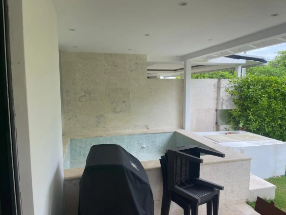 ID BR Villa for Sale in East Village Punta Cana Backyard ()