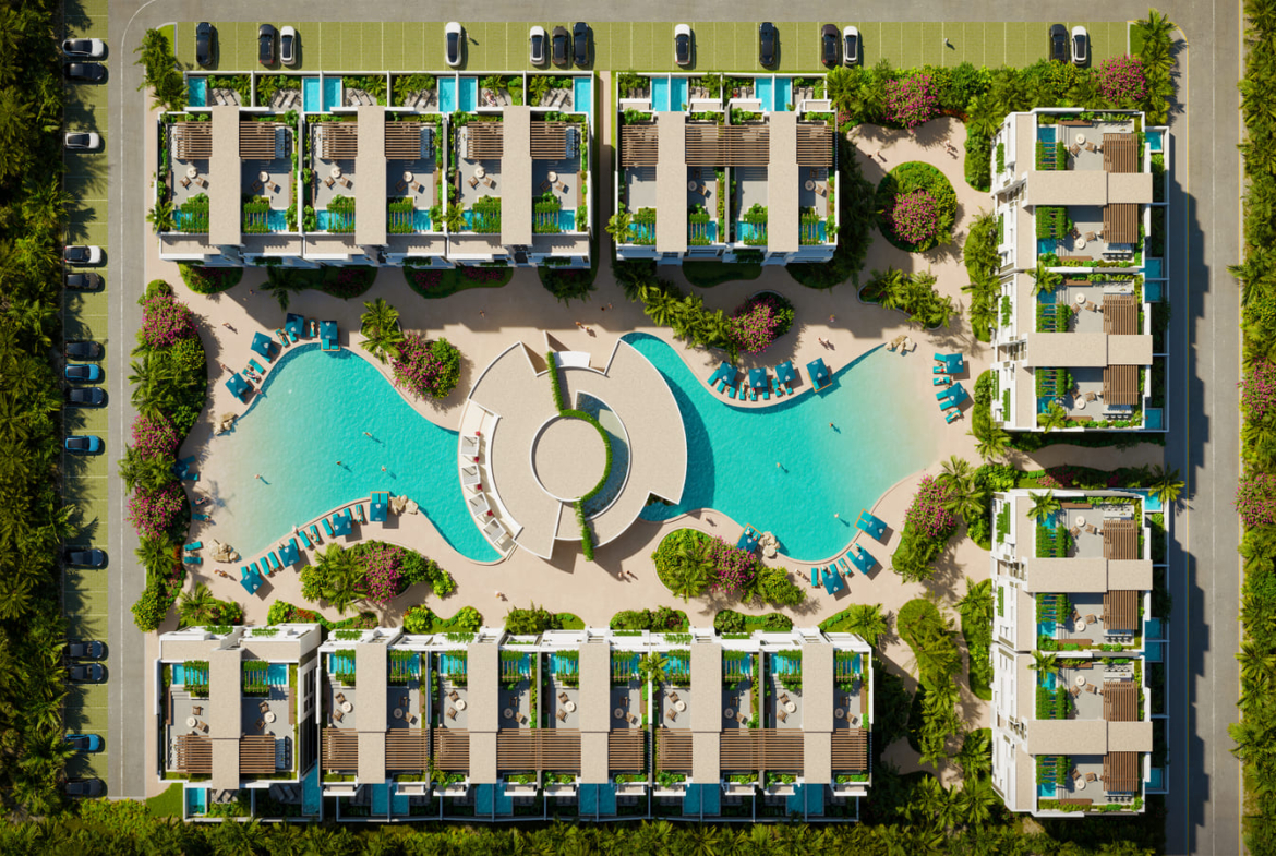 , Luxury Bedroom Condo for Sale in Bavaro Punta Cana, Eden Garden ()