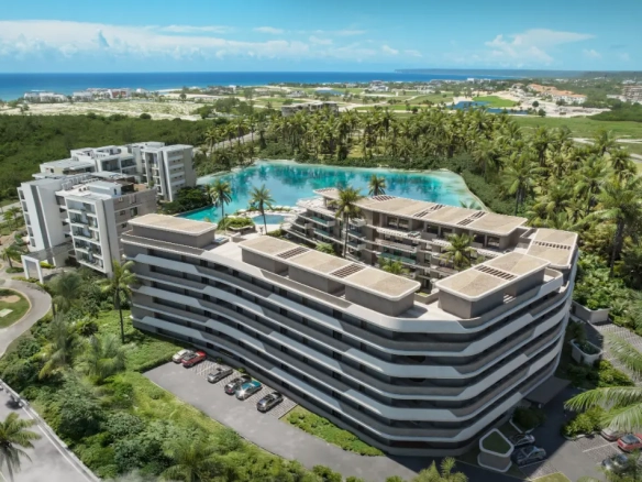 Azul Garden: Luxury 3-Bedroom Apartment for Sale in Cap Cana with Gym and Greenery