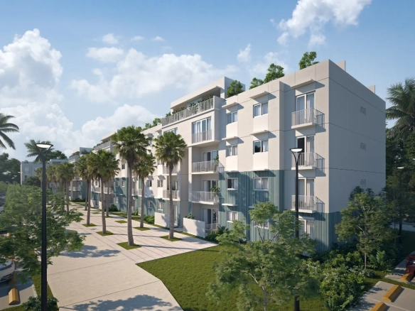 Elevated Living at Mallorca Village: Exclusive Two-Bedroom Penthouse in La Romana with Private Lobby and Outdoor Gym