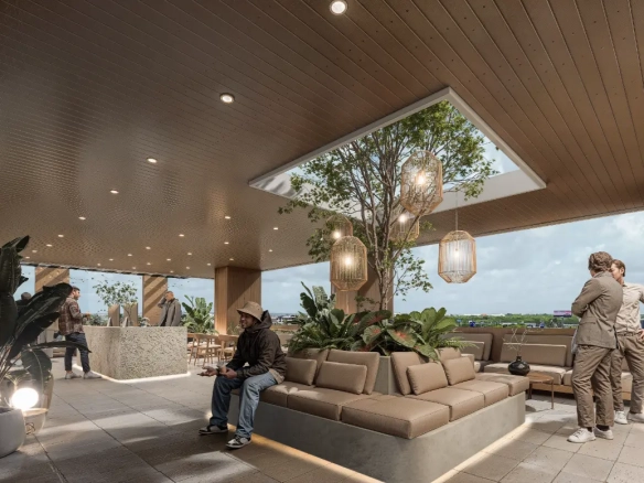 ID Modern Office for Sale in Downtown Punta Cana – Social Business Center Exterior View ()